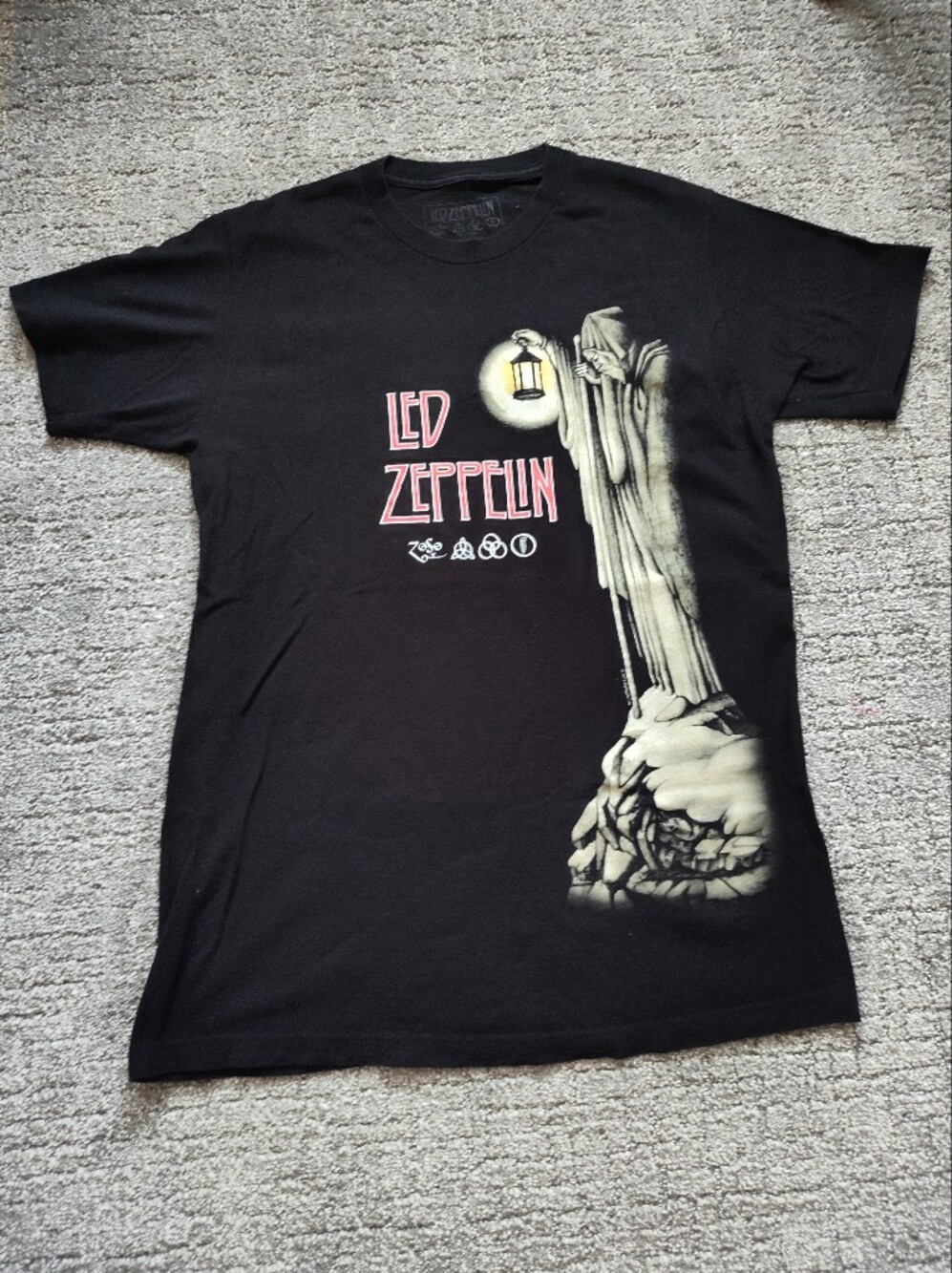 Led Zeppelin Black Graphic Band Tee